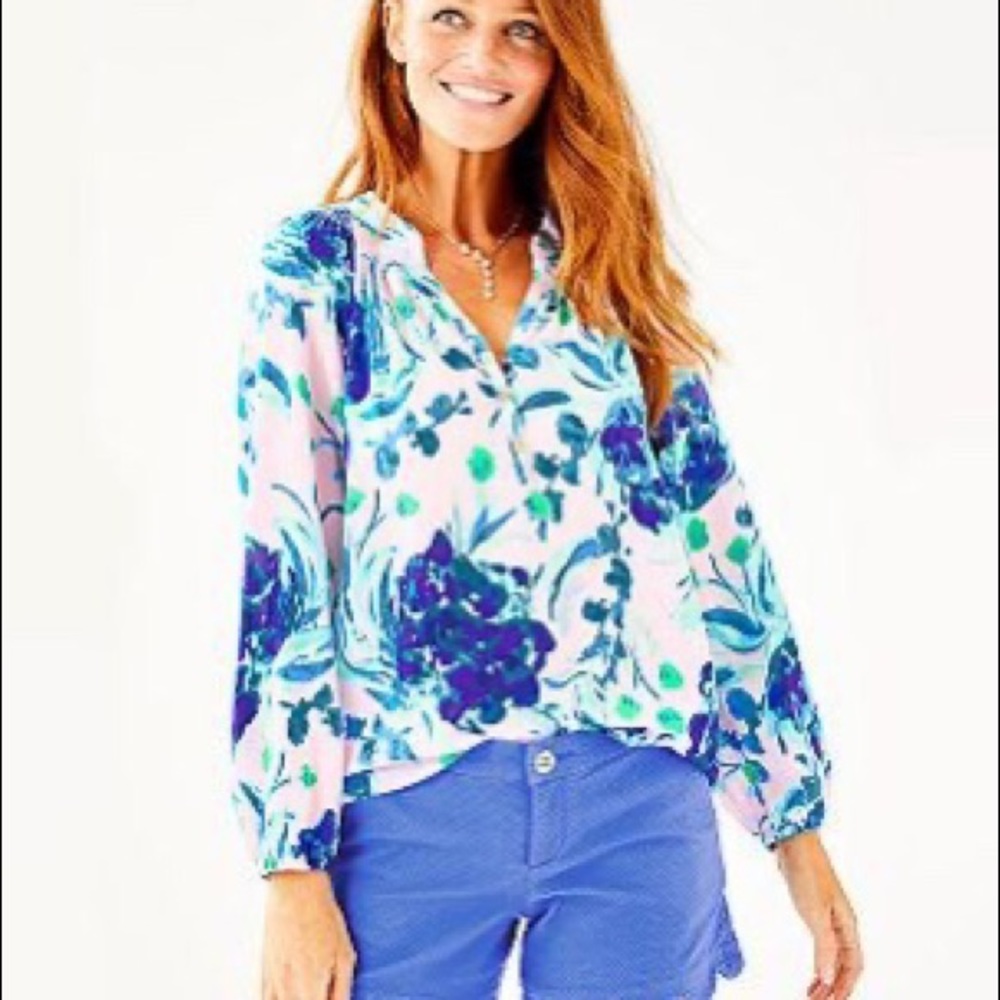 Lilly Pulitzer Elsa Top XS Sweet Pea
